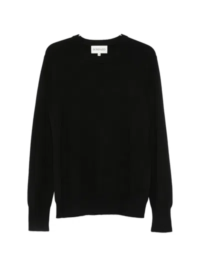 Bompard Crew-neck Cashmere Sweater In Black