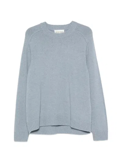 Bompard Crew-neck Hammer-sleeve Sweater In Blue