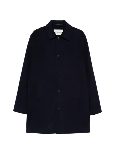 Bompard Double-sided Single-breasted Coat In Blue