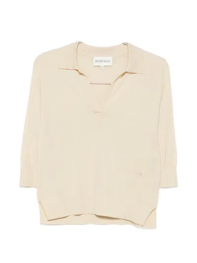 Bompard Embroidered-logo T-shirt In Neutral