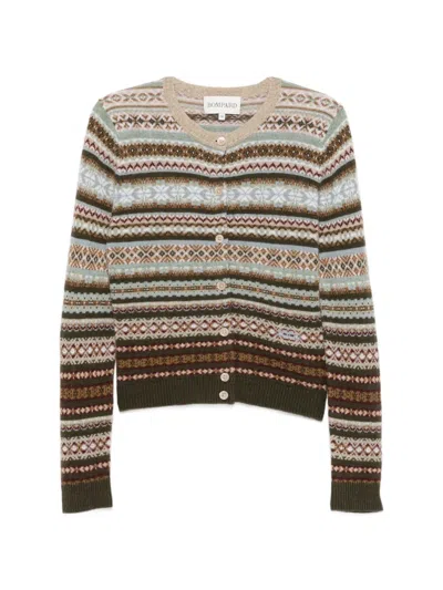 Bompard Fair Isle Cashmere Cardigan In Multi