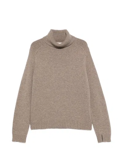 Bompard High-neck Relaxed-fit Sweater In Neutrals
