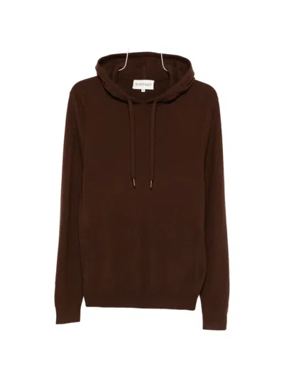Bompard Hooded Hoodie In Brown