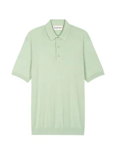 Bompard Knitted Polo Shirt In Green