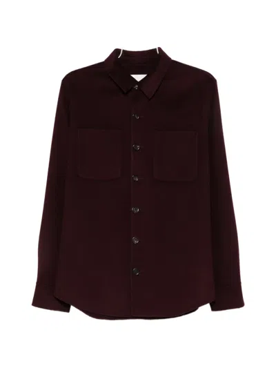 Bompard Long-sleeves Shirt Jacket In Purple