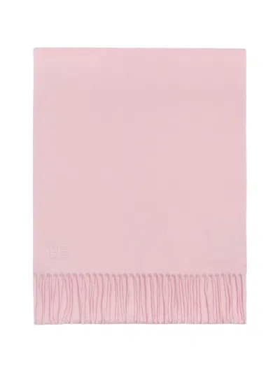 Bompard Origines Cashmere Fringed Scarf In Pink