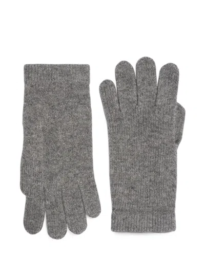 Bompard Origines Cashmere Knitted Gloves In Gray