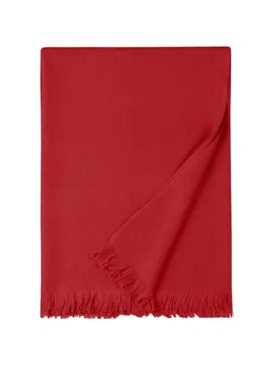 Bompard Origines Fringed Cashmere Stole In Red