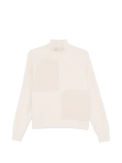 Bompard Ottoman Ribbed Sweater In Neutral