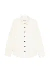 Bompard Pocket Button Overshirt In Neutral