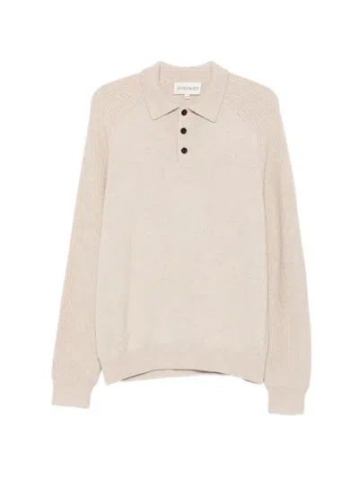 Bompard Raglan-sleeve Cashmere-blend Polo Shirt In Neutral