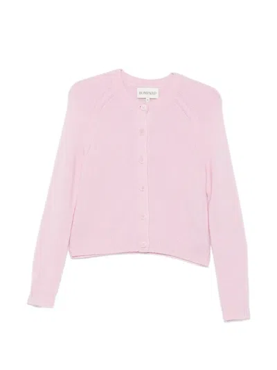 Bompard Raglan-sleeved Cardigan In Pink