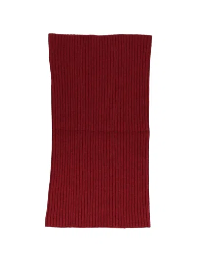 Bompard Ribbed Snood In Red