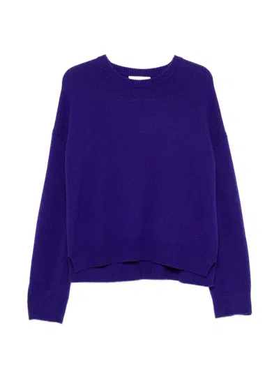 Bompard Ribbed-knit Sweater In Blue