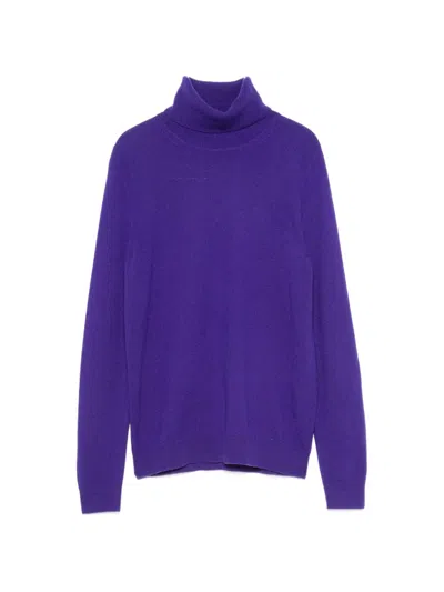 Bompard Roll-neck Cashmere Sweater In Purple