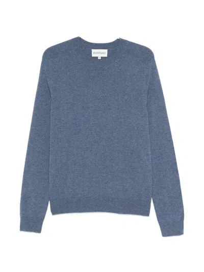 Bompard Round-neck Long-sleeve Sweater In Blue