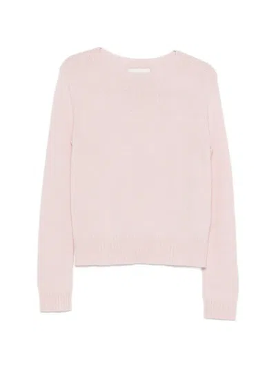 Bompard Round-neck Sweater In Pink