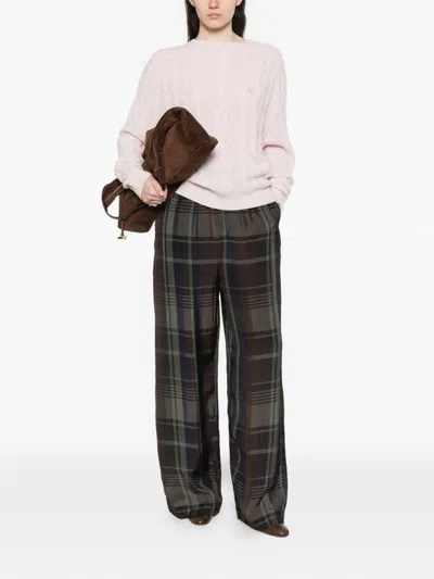 Bompard Round-neck Sweater In Pink