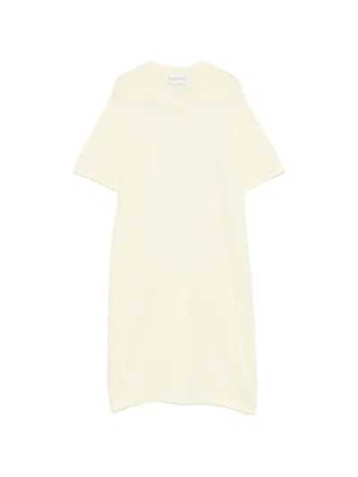 Bompard Round Neck T-shirt Dress In Yellow
