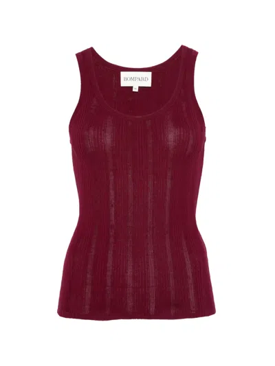 Bompard Round-neck Tank Top In Red