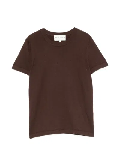 Bompard Round-neck Short-sleeve T-shirt In Brown