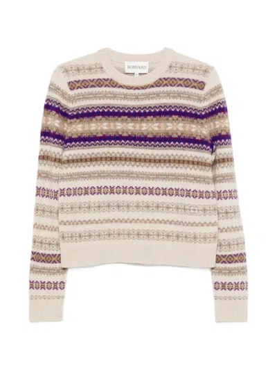 Bompard Round-neck Sweater In Multi