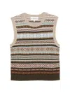 Bompard Round-neck Vest In Multi