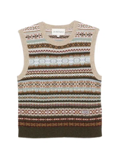 Bompard Round-neck Vest In Multi