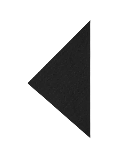 Bompard Sacha Cable-knit Triangle Scarf In Black