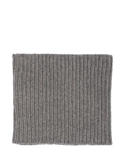 Bompard Sam Ribbed Cashmere Snood In Yellow