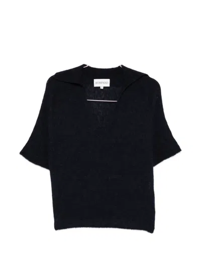 Bompard Short Sleeve Classic Polo In Black