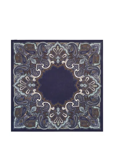 Bompard Stan Paisley Cashmere Square Scarf In Animal Print