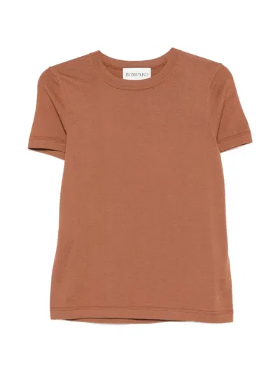 Bompard Straight Round-neck T-shirt In Brown