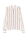 Bompard Striped Button Shirt In Multi