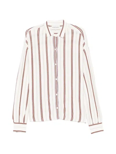 Bompard Striped Button Shirt In Multi