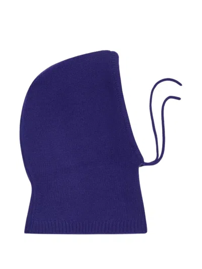 Bompard Suzon Cashmere Drawstring Balaclava In Blue