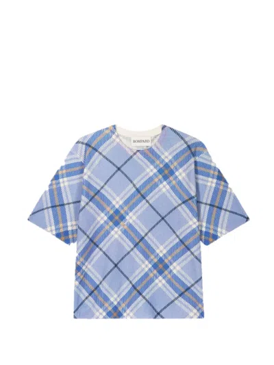 Bompard チェック Tシャツ In Blue
