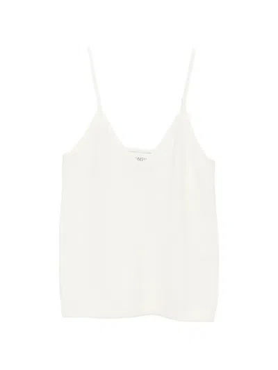 Bompard V-neck Straps Top In White