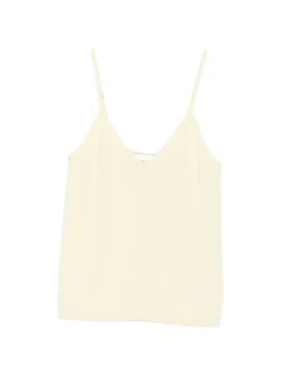 Bompard V-neck Straps Top In Yellow