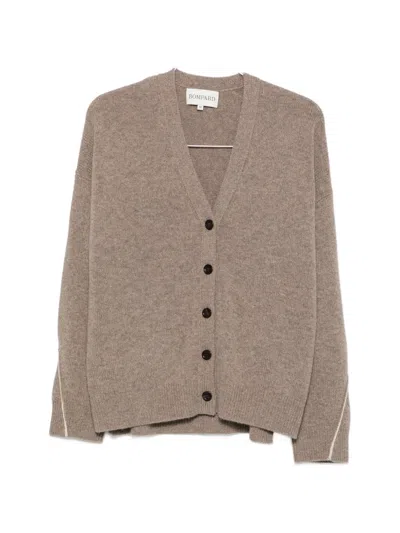 Bompard V-neck Cardigan In Brown