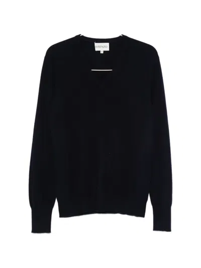 Bompard V-neck Cashmere Sweater In Black