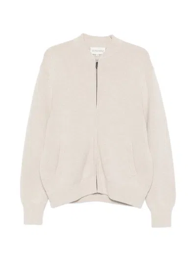 Bompard Zip-fastening Cardigan In Neutral