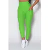 Bomshell Sportswear Curves Leggings In Green