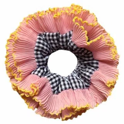 Bon Bon Fistral Over Sized Statement Scrunchie In Pink