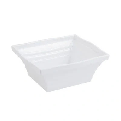 Bon Chef Americana Square Melamine 144 Fl Oz. Salad Bowl In White