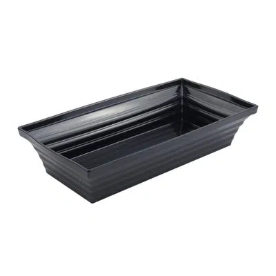Bon Chef Americana Square Melamine 320 Fl Oz. Salad Bowl In Black