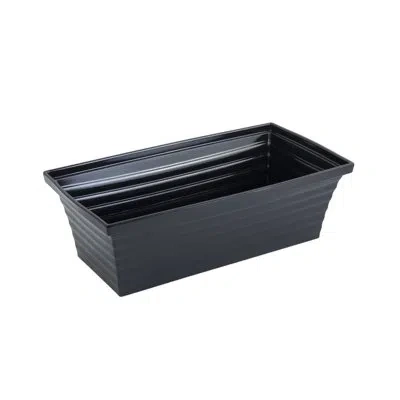 Bon Chef Americana Square Melamine 480 Fl Oz. Salad Bowl In Black
