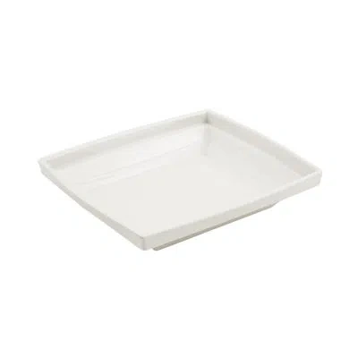 Bon Chef Americana Square Melamine 64 Fl Oz. Serving Bowl In Ivory