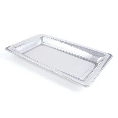 Bon Chef Cold Wave Platter In Silver