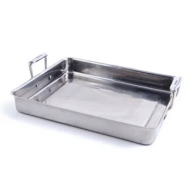 Bon Chef Cucina 14.63" Stainless Steel Food Pan With Handles In Silver